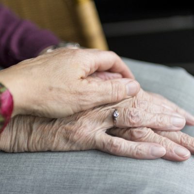 Elderly Holding Hands